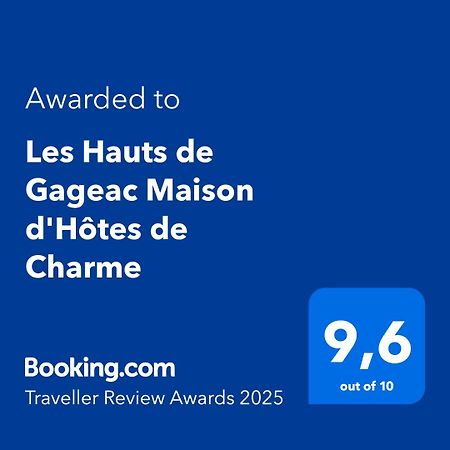 Les Hauts De Gageac Maison D'Hotes De Charme Ла Рок-Гажеак Екстериор снимка